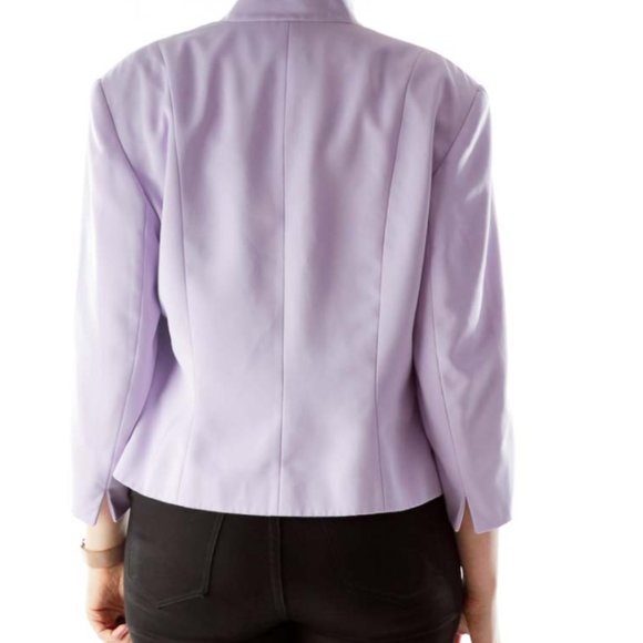 VOTRE NOM Purple Suit Jacket with Shoulder Pads - Picture 3 of 3
